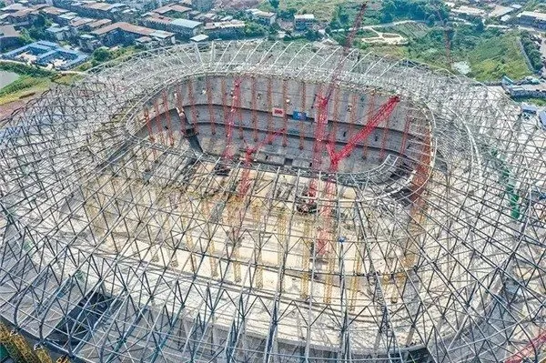 steel structure football stadium construction3